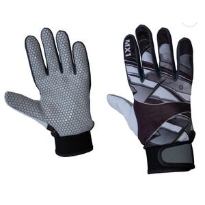 Fuel Helmets Adult XL Off-Road High Performance MX Gloves Black Grey MX1